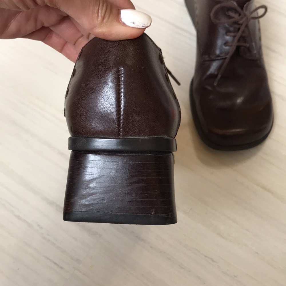 Ea Flexo brown leather shoe Size 7 - Picture 8 of 9